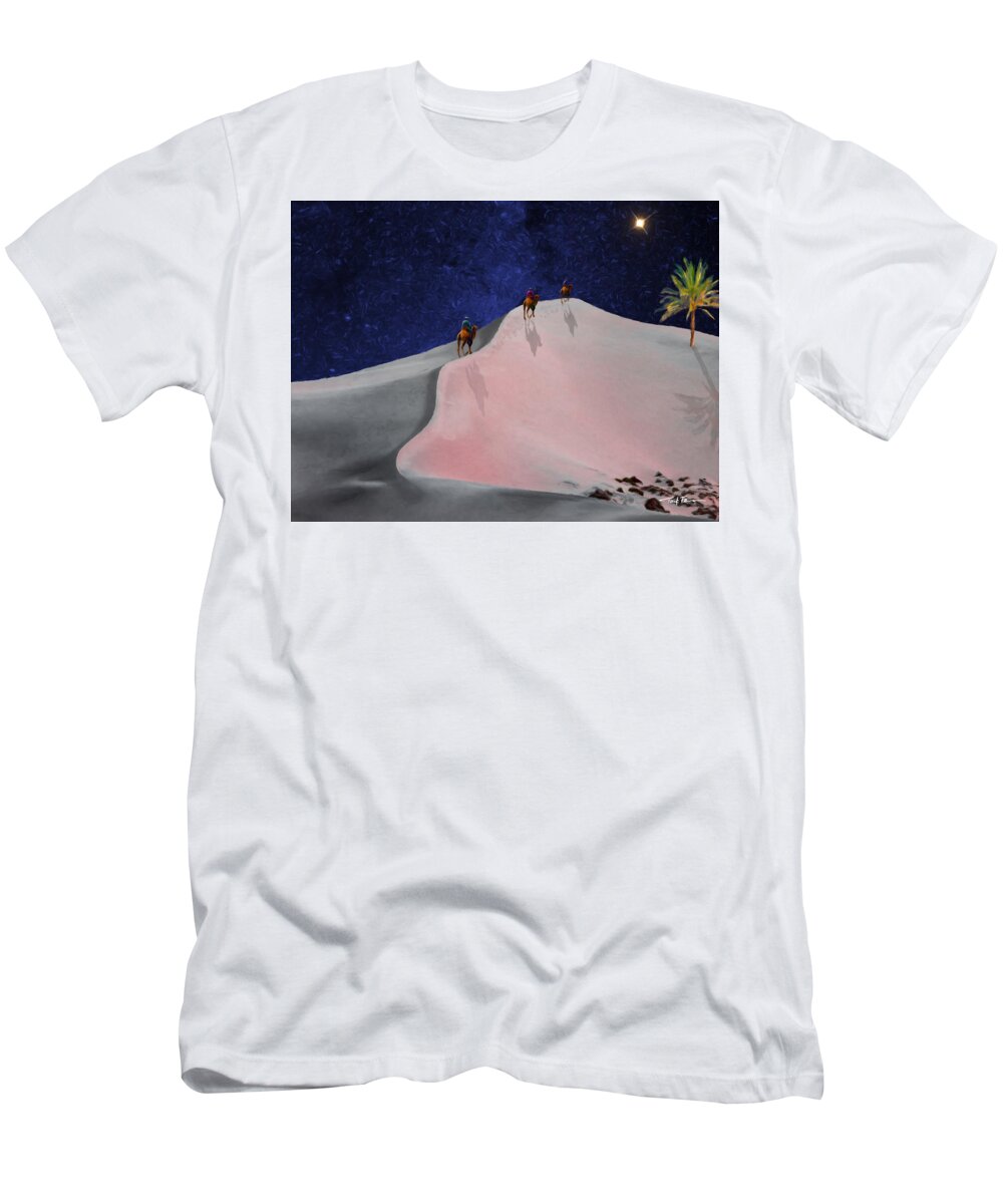  Landscape T-Shirt featuring the painting Magi by Trask Ferrero