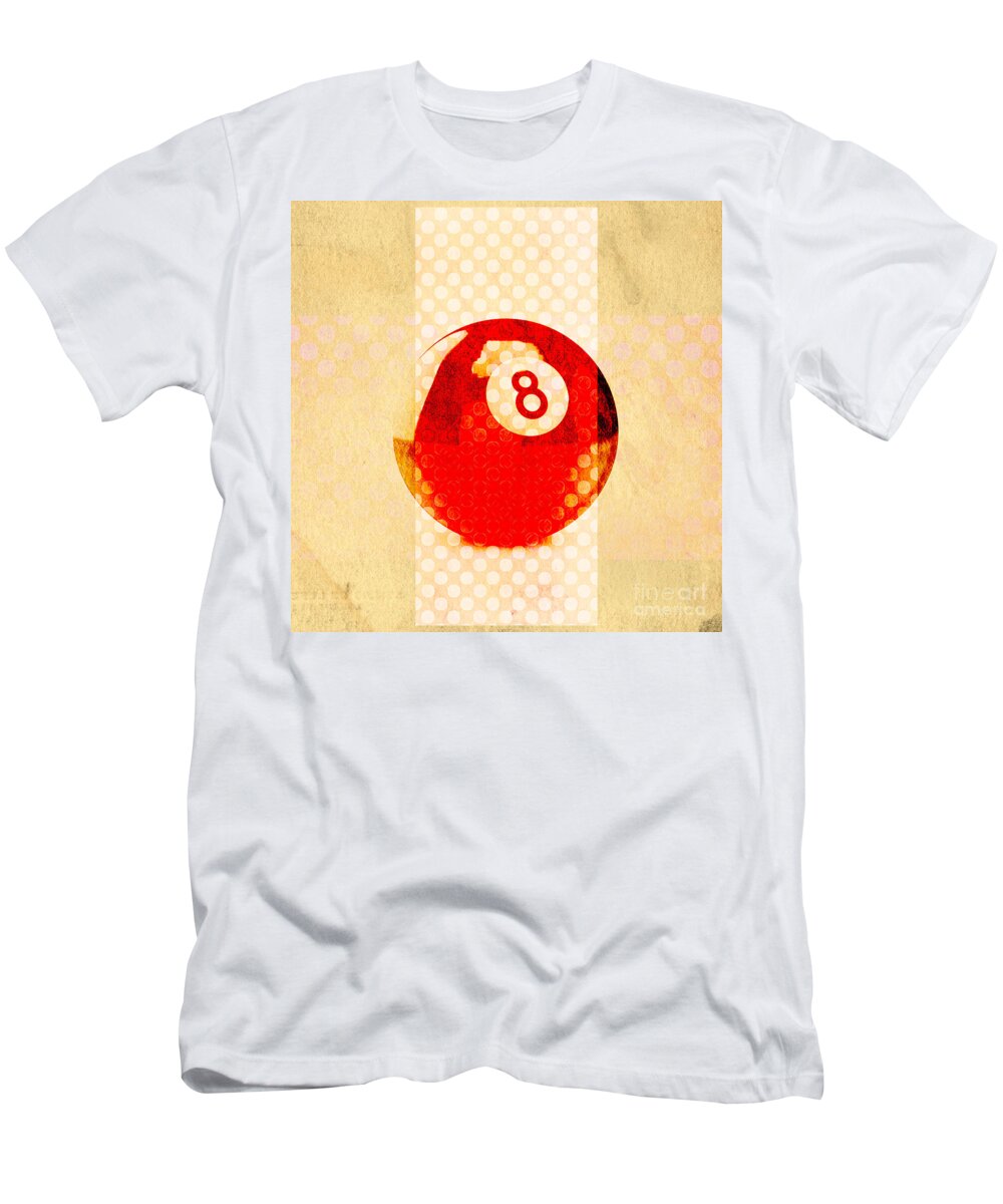 Eight T-Shirt featuring the photograph Magic Eight Ball Polka Dot by Edward Fielding