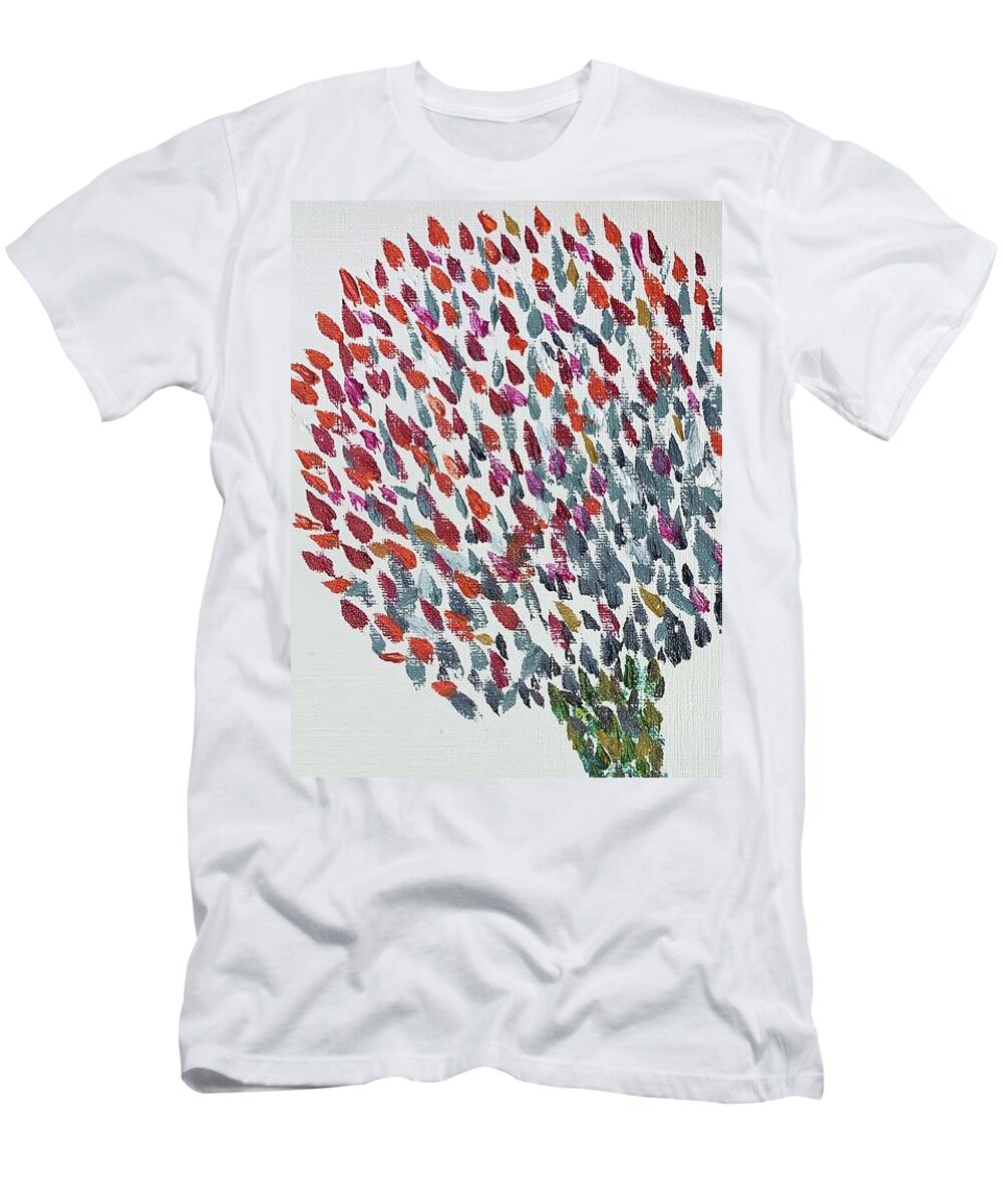 Oil T-Shirt featuring the painting Make A Wish by Lisa White