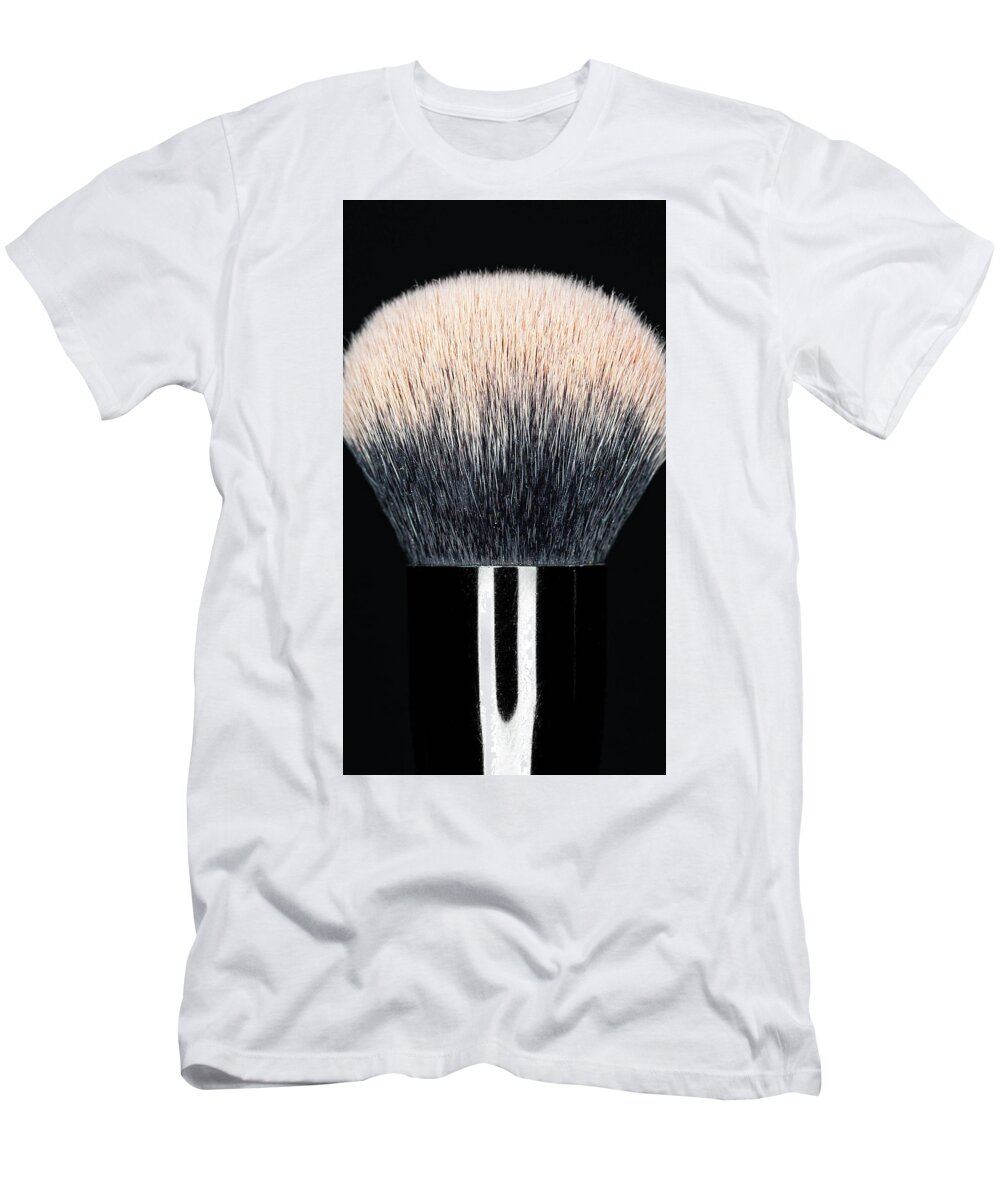 Brush T-Shirt featuring the photograph Makeup Brush Pink 2 by Amelia Pearn