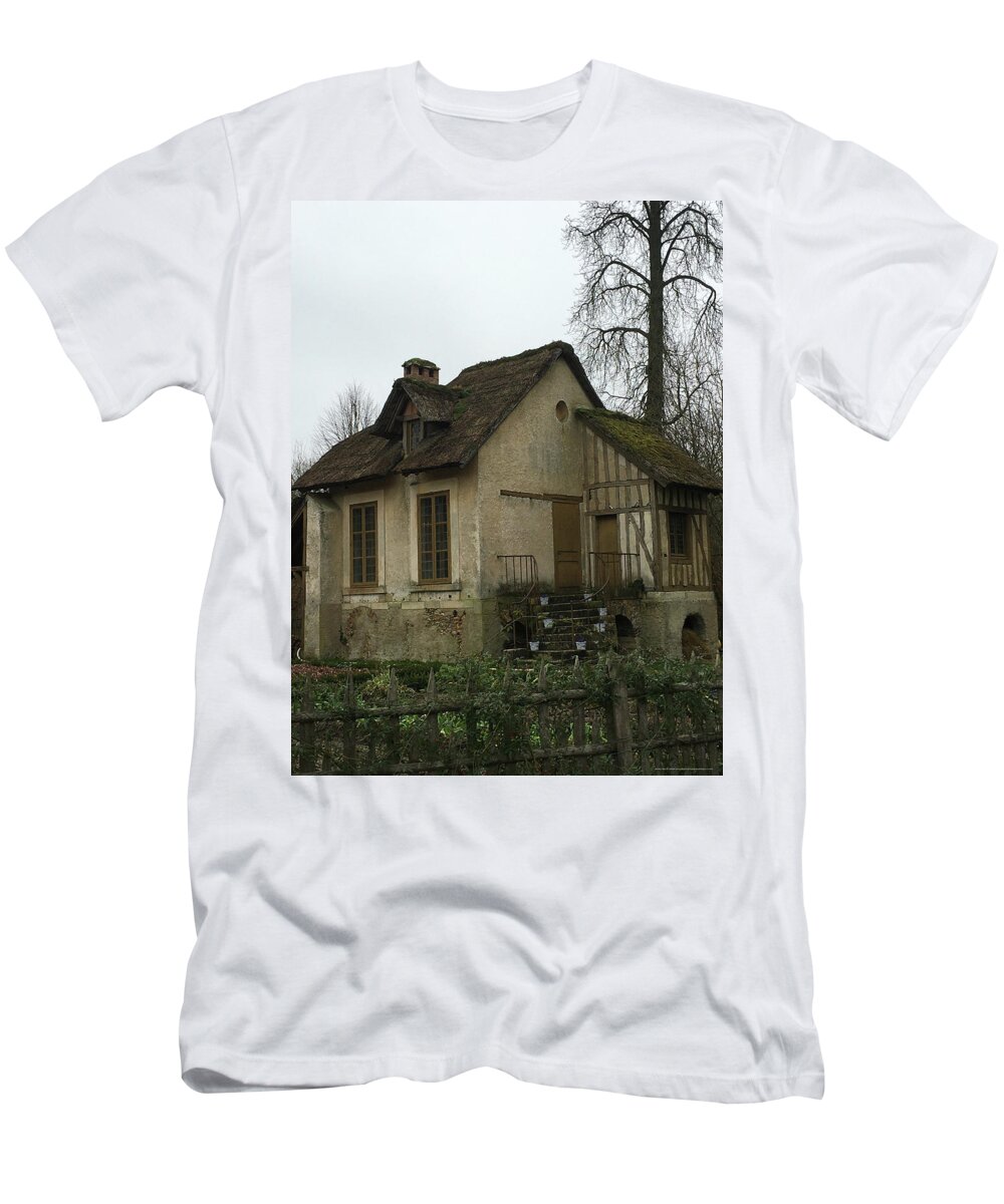 Marie Antoinette T-Shirt featuring the photograph Maries Village House Versaille by Roxy Rich