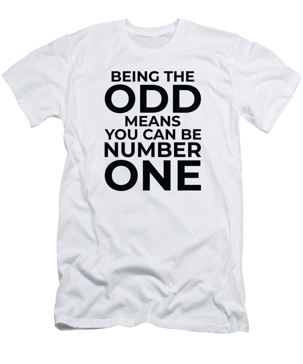 Math T-Shirt featuring the digital art Math Odd Number Mathematics Smart Inspirational by Toms Tee Store