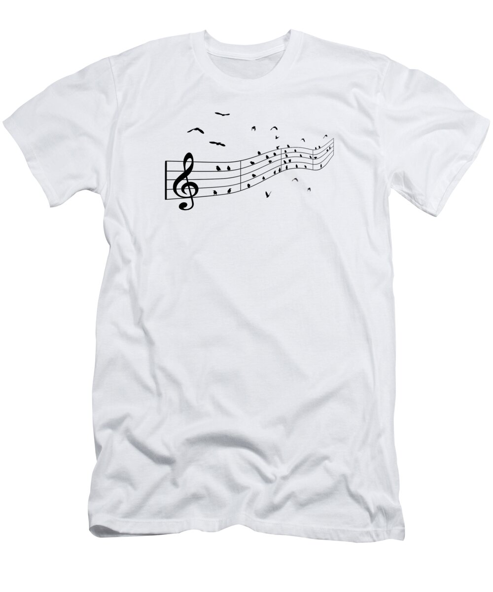 Music T-Shirt featuring the photograph Melodies by Nikolyn McDonald