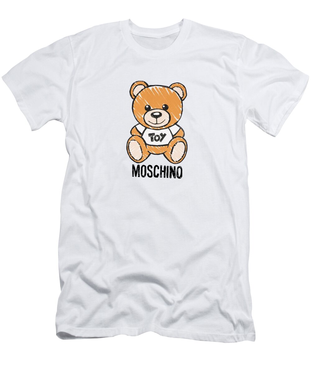 cut back lips Sports Moschino Bear T-Shirt by Boom Boom - Pixels