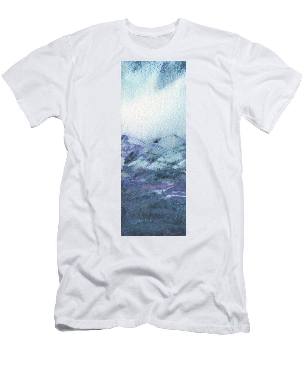 Mountains T-Shirt featuring the painting Mountains Terrain Part I by Irina Sztukowski