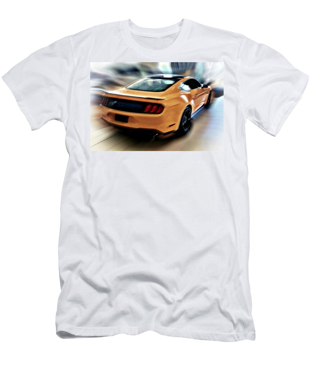 Mustang T-Shirt featuring the digital art Mustang GT by David Manlove