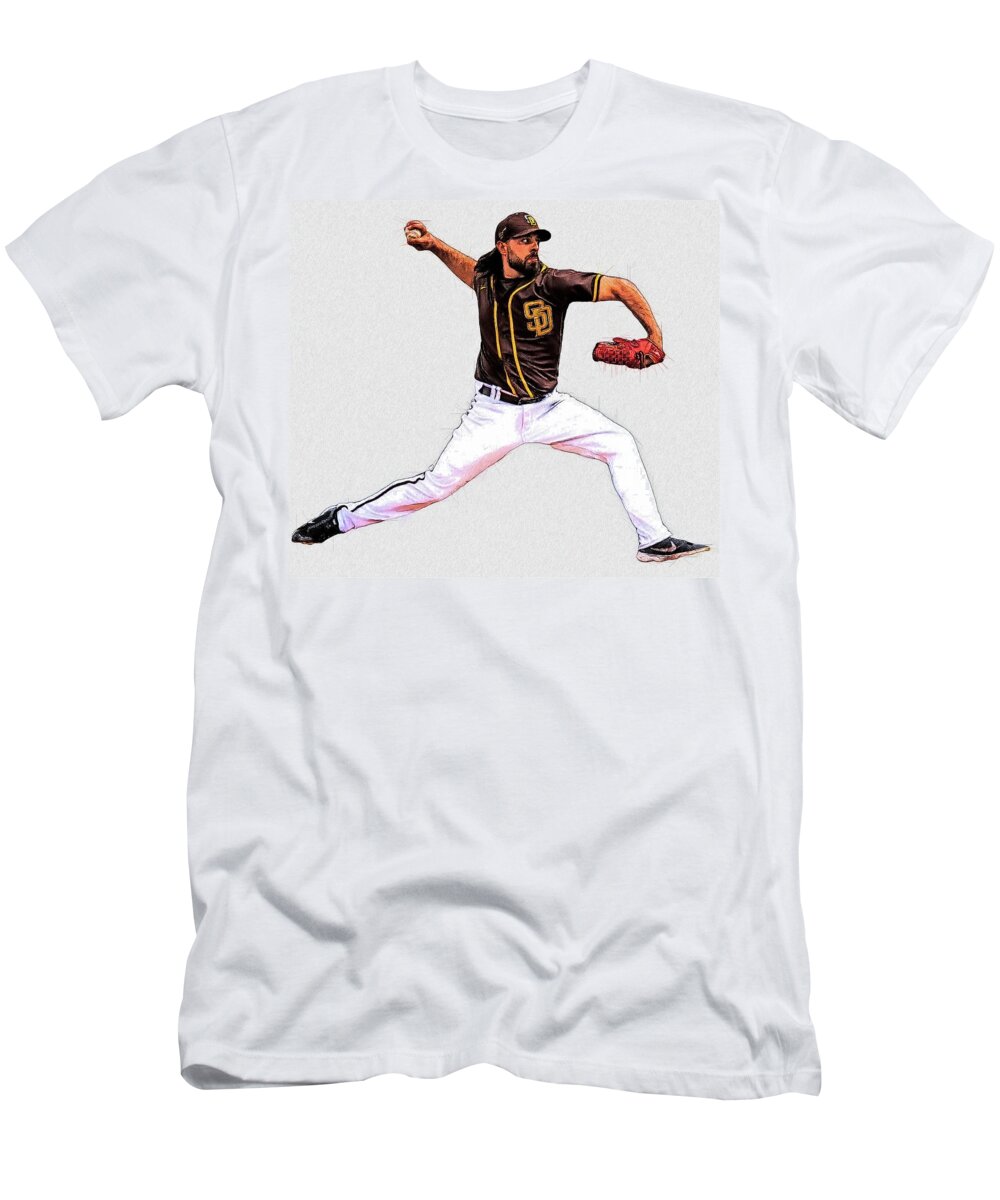 Nabil Crismatt - RH Relief P - San Diego Padres T-Shirt by Bob