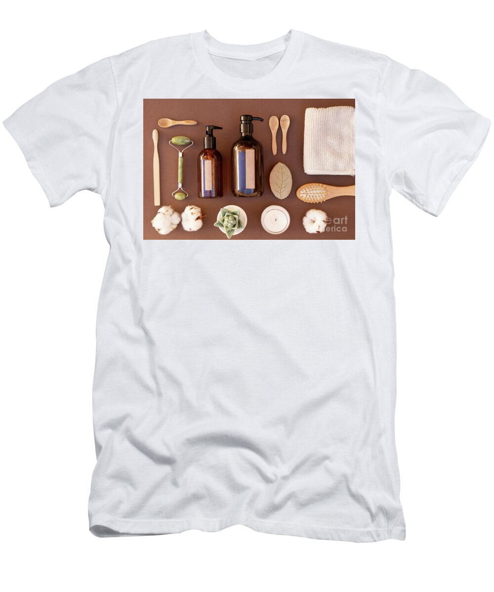 Product T-Shirt featuring the photograph Natural cosmetics set by Anastasy Yarmolovich
