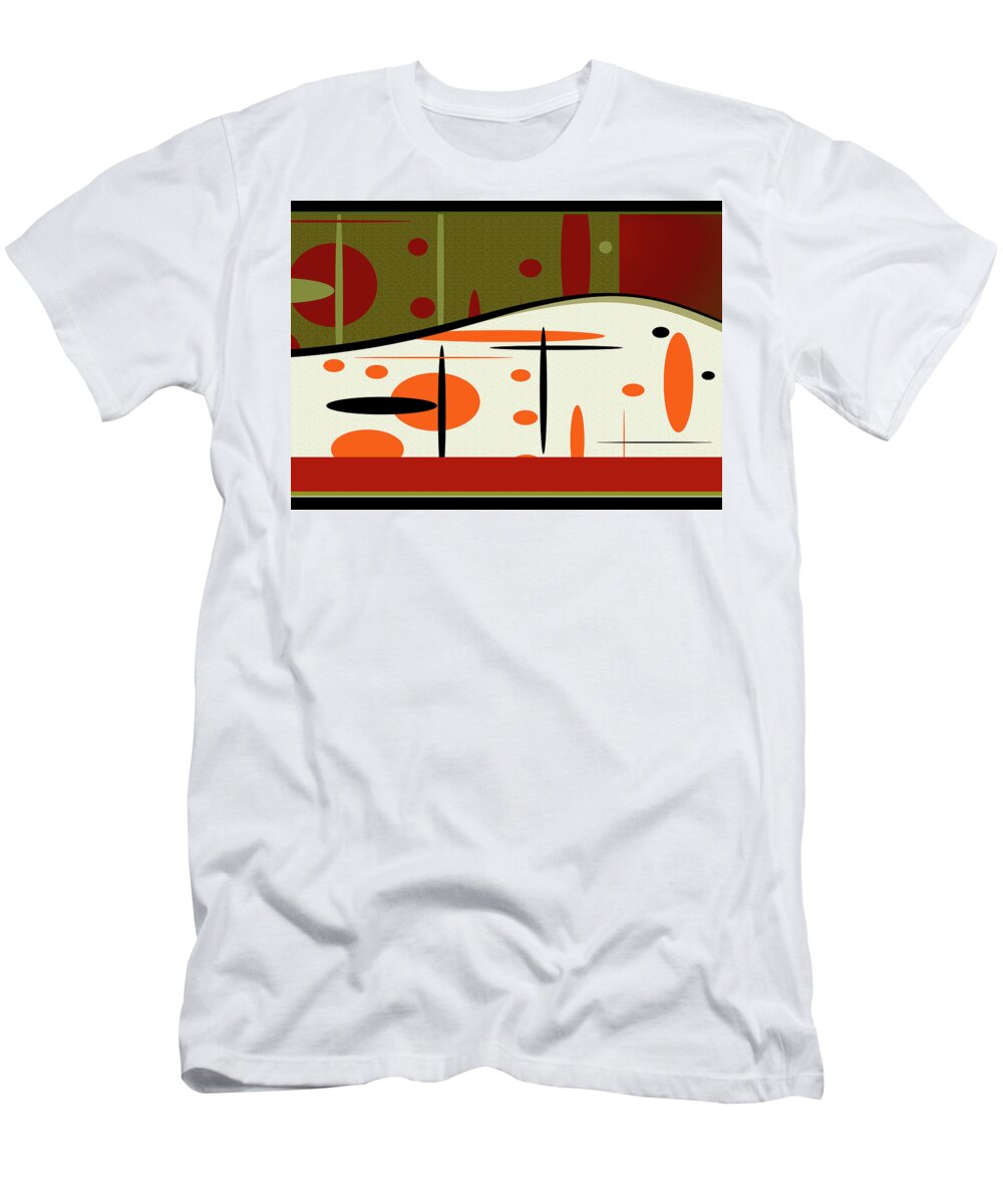 Geometric T-Shirt featuring the digital art New Horizons by Christina Wedberg