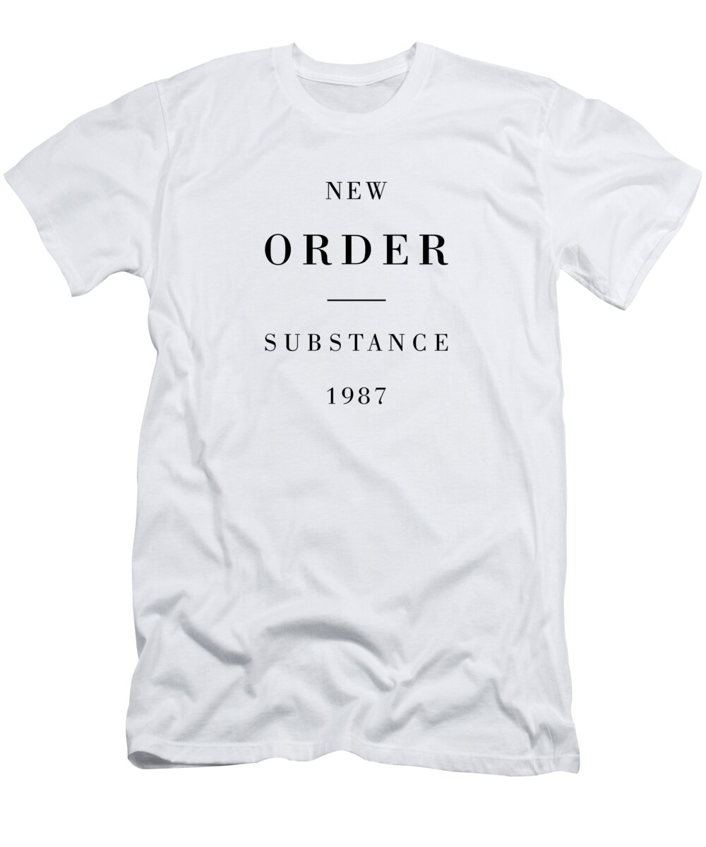 New T-Shirt featuring the digital art New Order Substance 1987 by Luis Medeiros