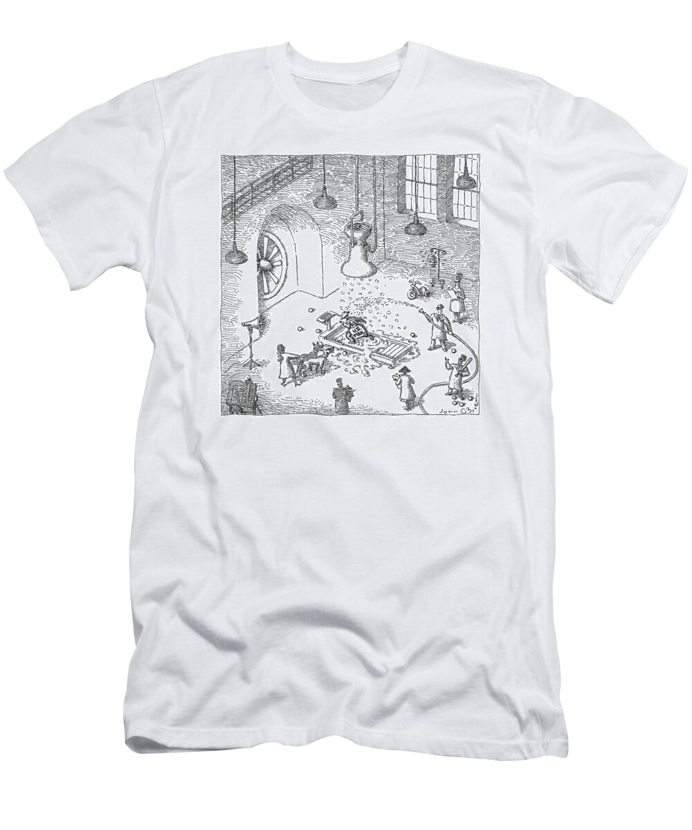 A24751 T-Shirt featuring the drawing New Yorker December 27, 2021 by John O'Brien