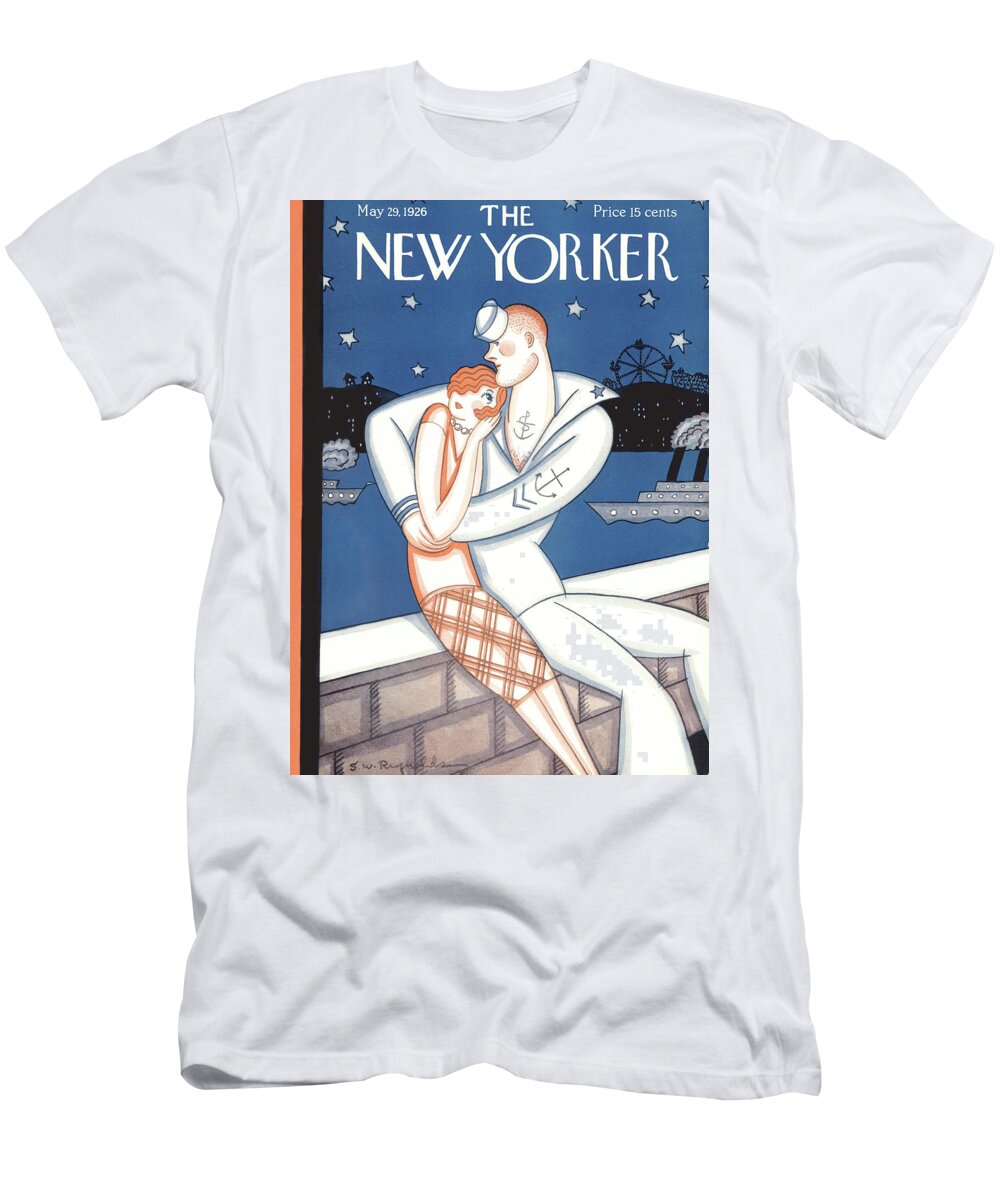 Sailor T-Shirt featuring the drawing New Yorker May 29, 1926 by Stanley W Reynolds