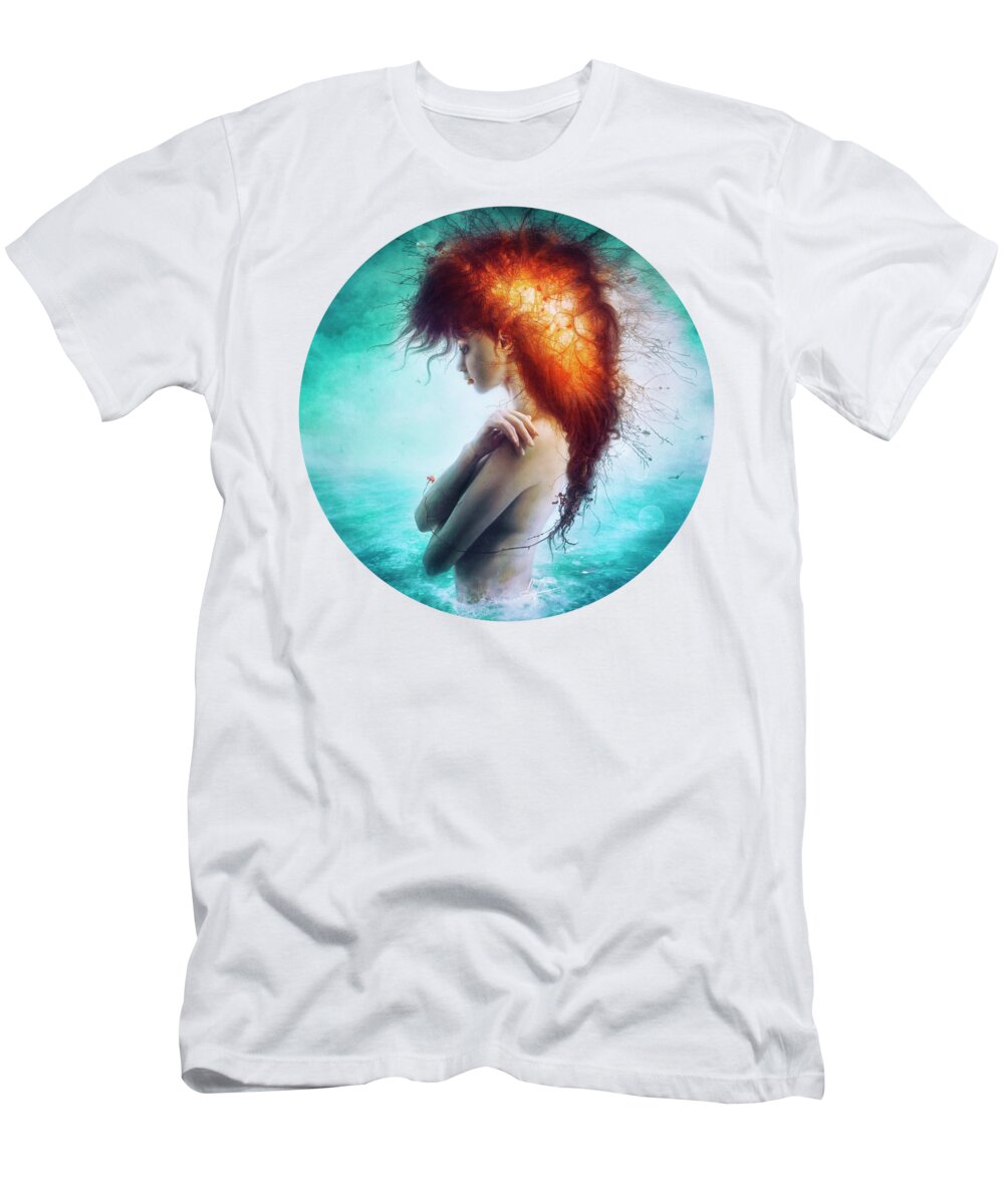 Surreal T-Shirt featuring the digital art Nirvana by Mario Sanchez Nevado