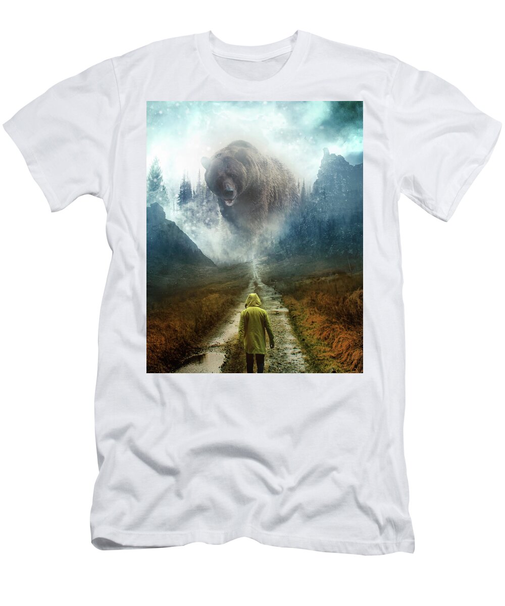 Man T-Shirt featuring the digital art No Man's Land by Claudia McKinney