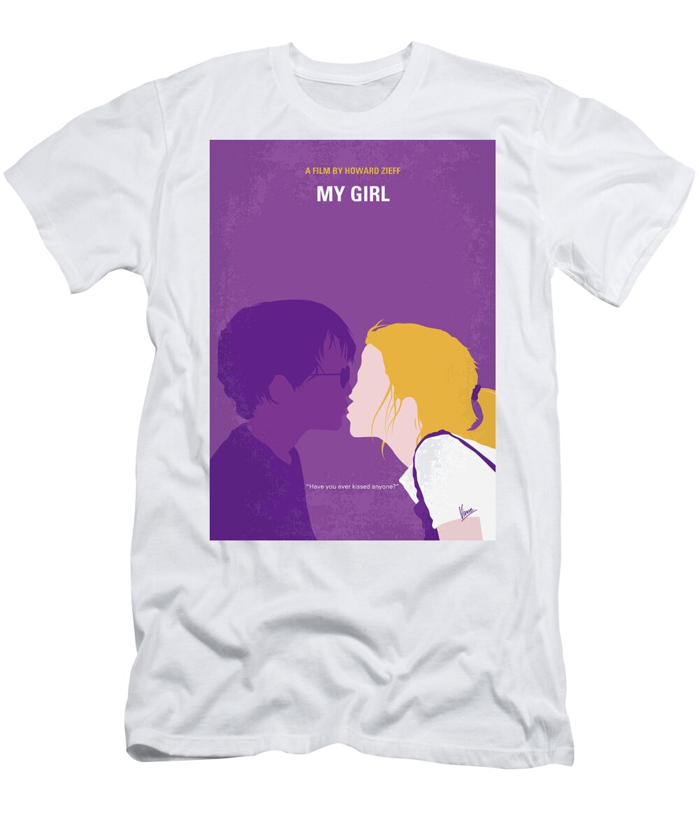 My Girl T-Shirt featuring the digital art No1225 My My Girl minimal movie poster by Chungkong Art