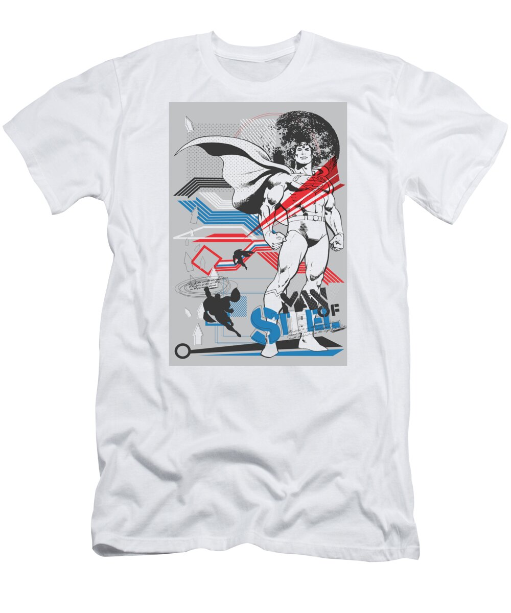 Superhero T-Shirt featuring the digital art No139 DC Comics - Superman Graphics minimal movie poster-part 53 by Khao Shirt