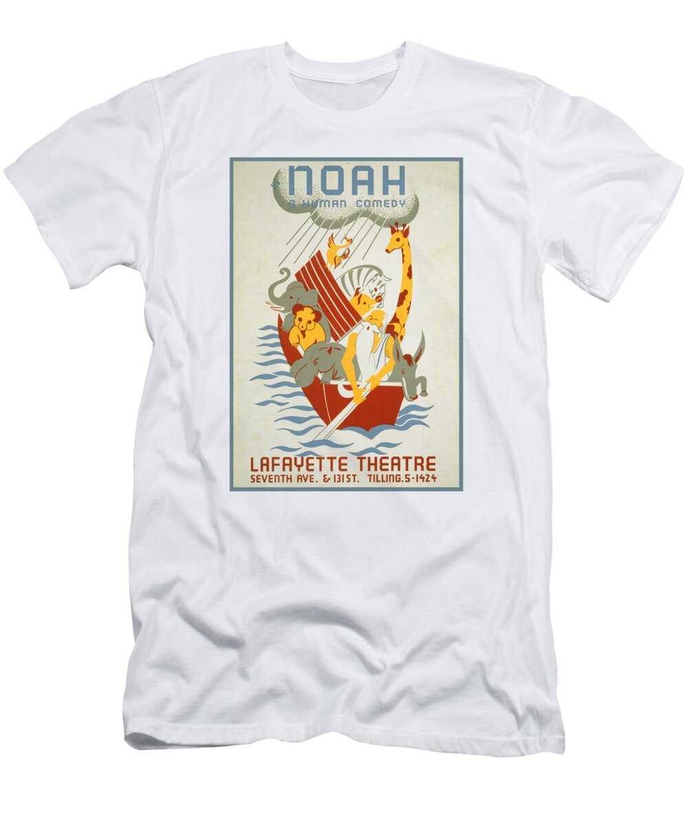 Noah T-Shirt featuring the digital art Noah, a human comedy by Madame Memento