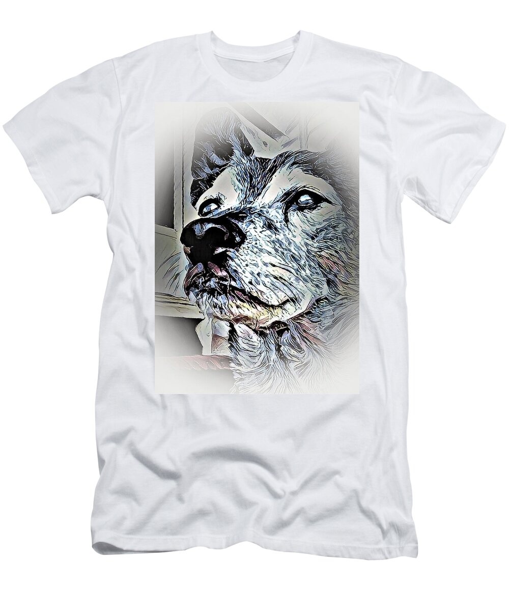 Dog T-Shirt featuring the digital art Noble Beast by David Manlove