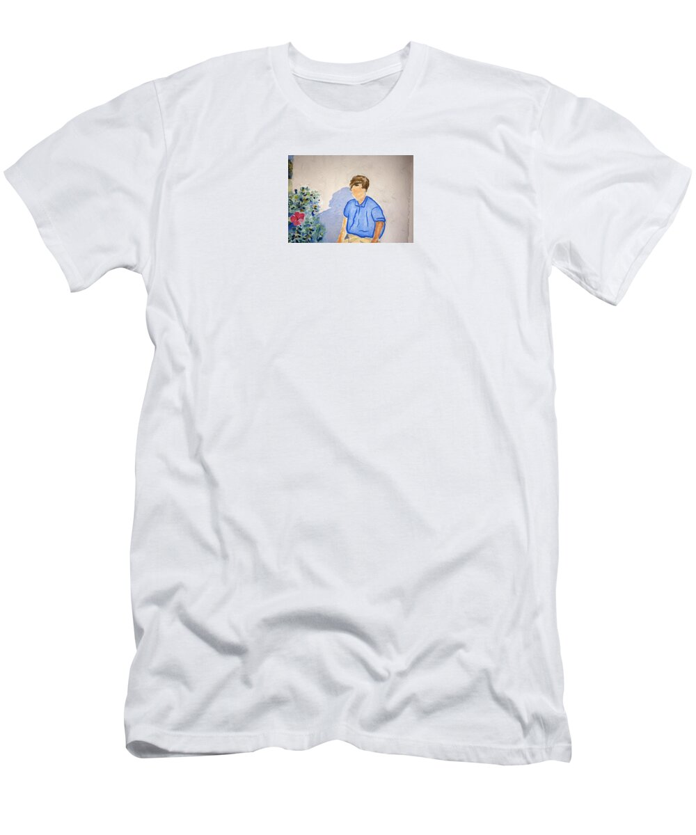Watercolor T-Shirt featuring the painting Norma by John Klobucher