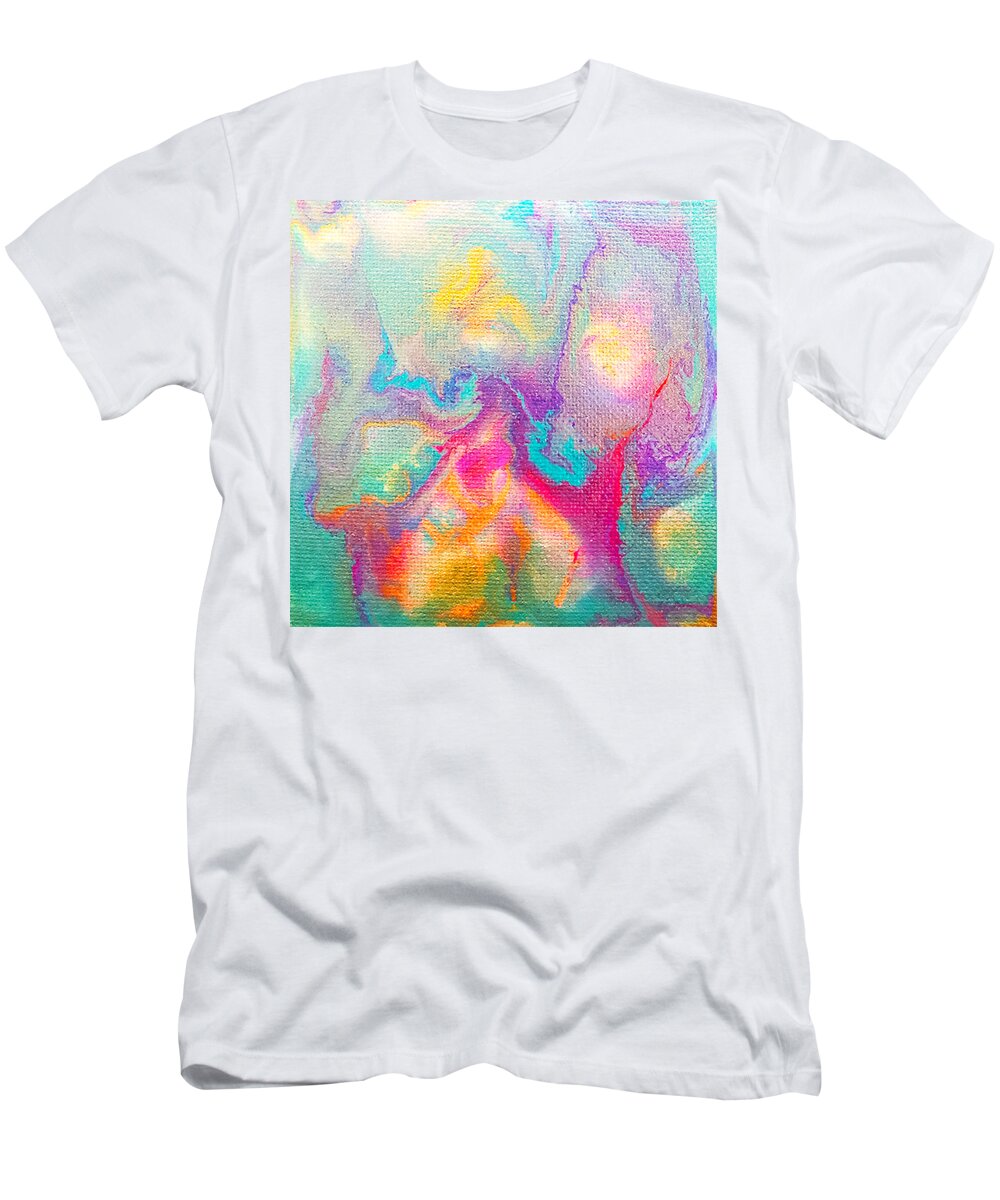 Abstract T-Shirt featuring the painting Nudibranch by Christine Bolden