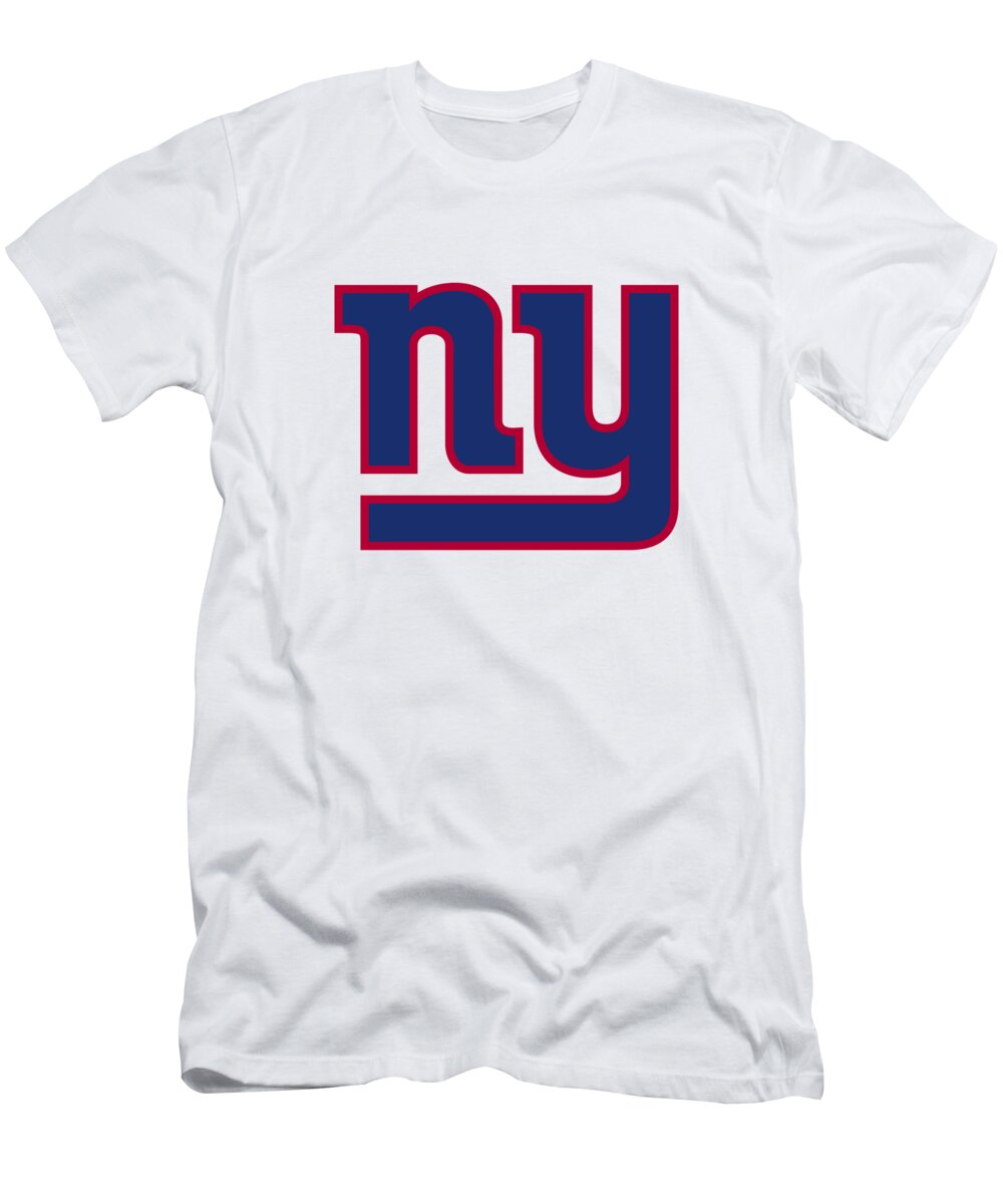 Giants T-Shirt featuring the digital art Ny Giants by Frances Owen