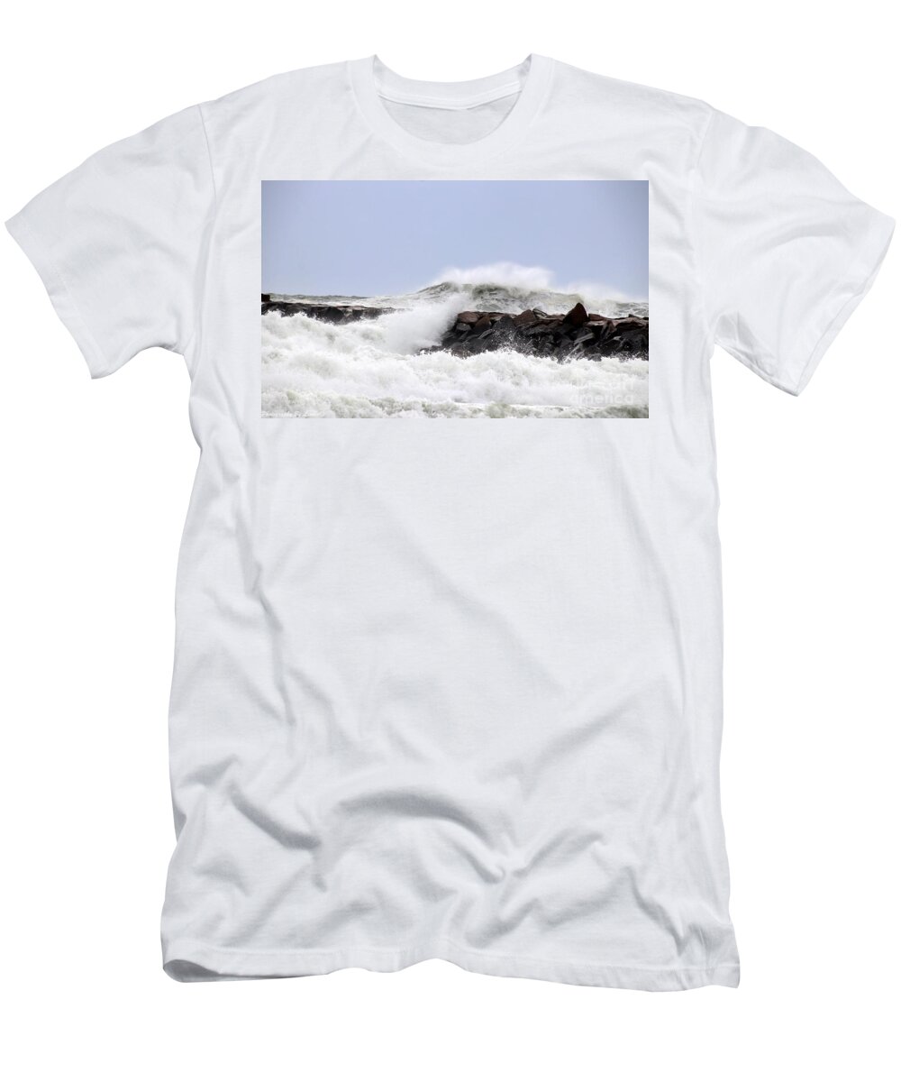 Ocean T-Shirt featuring the photograph Ocean Storm by Lennie Malvone