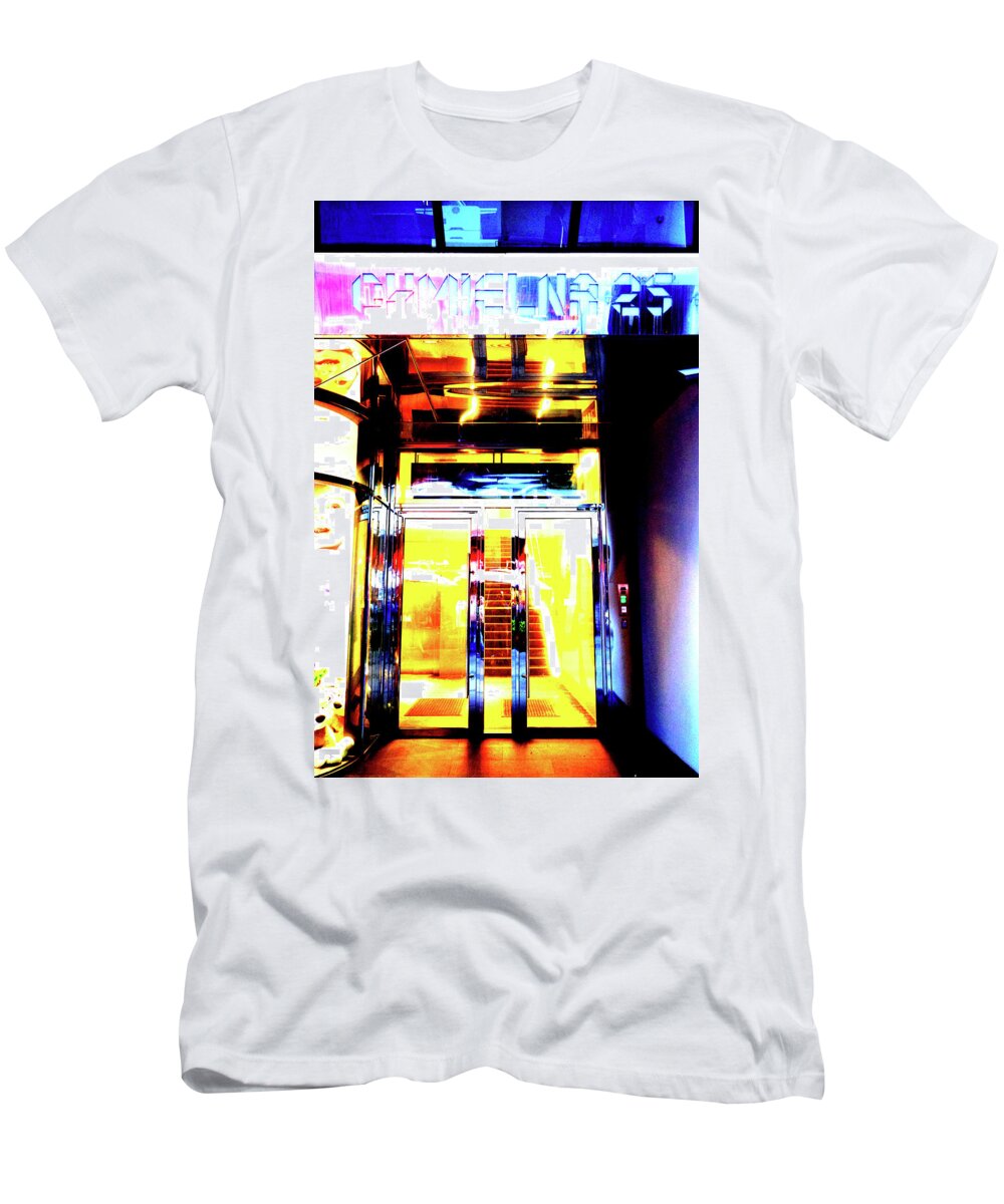 Office T-Shirt featuring the photograph Office Building Entrance In Warsaw, Poland 7 by John Siest