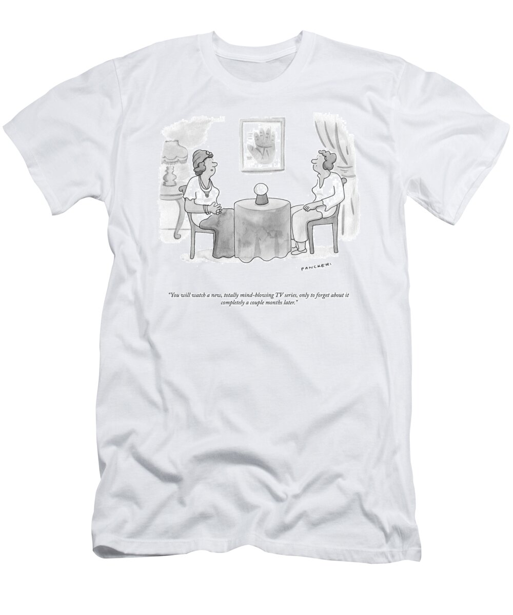 You Will Watch A New T-Shirt featuring the drawing Only To Forget It by Drew Panckeri