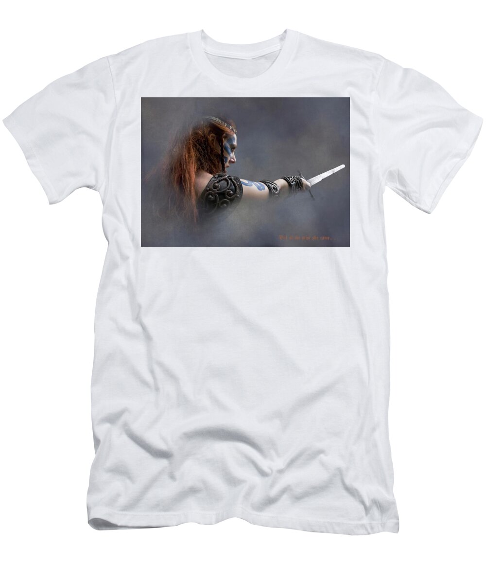 Boudica T-Shirt featuring the photograph Out of the Mist by Doug Matthews