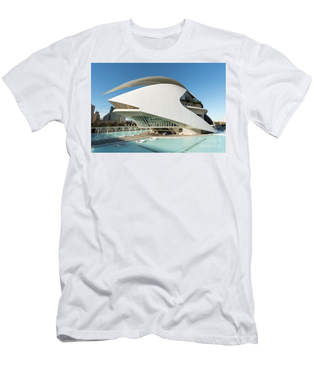 City Of Arts And Sciences T-Shirt featuring the photograph Palace of the Arts by Bryan Attewell