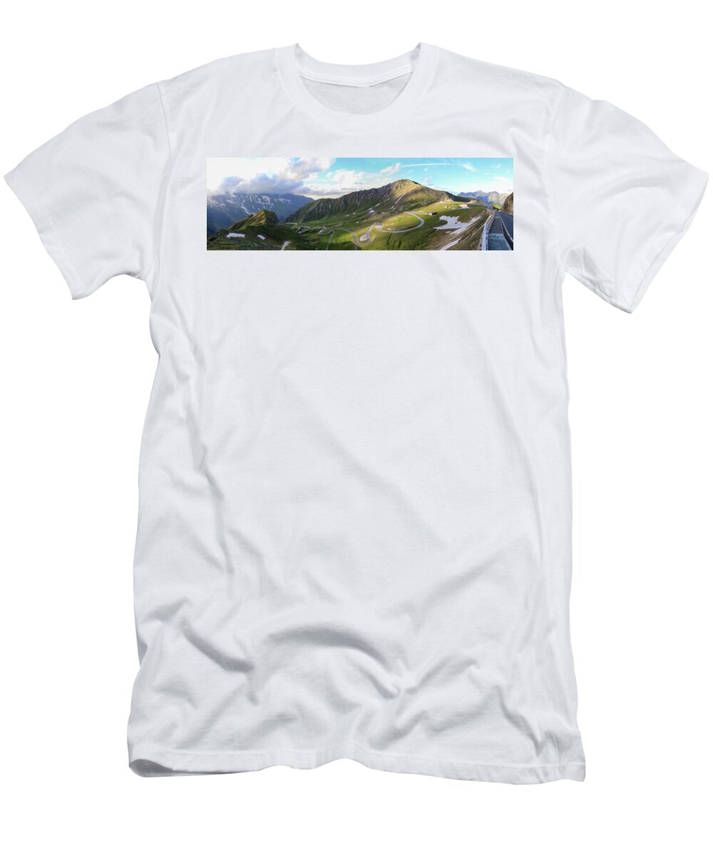 Alpine T-Shirt featuring the photograph Grossglockner High Alpine Road by Vaclav Sonnek