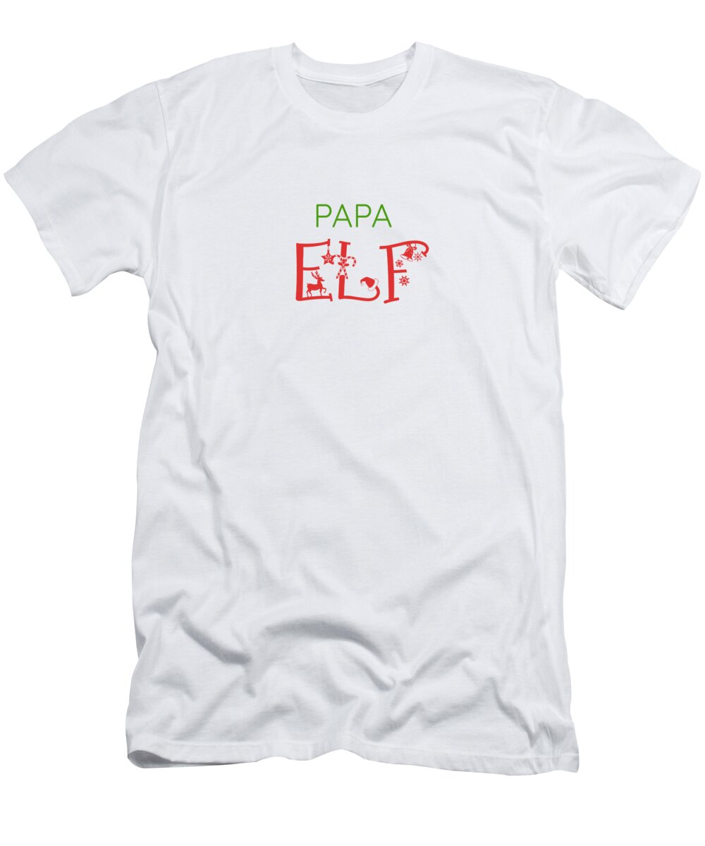 Santa Claus T-Shirt featuring the digital art Papa Elf by Jacob Zelazny