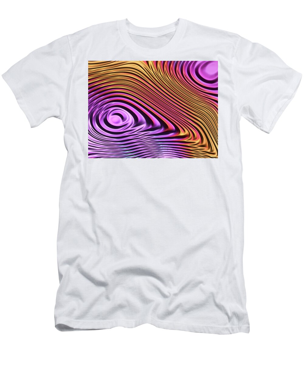 Abstract T-Shirt featuring the digital art Patterns in Colour by Manpreet Sokhi