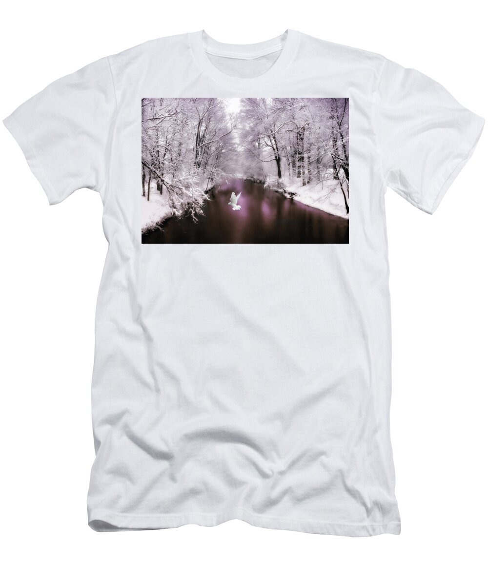 Snow T-Shirt featuring the photograph Peace on Earth  by Jessica Jenney