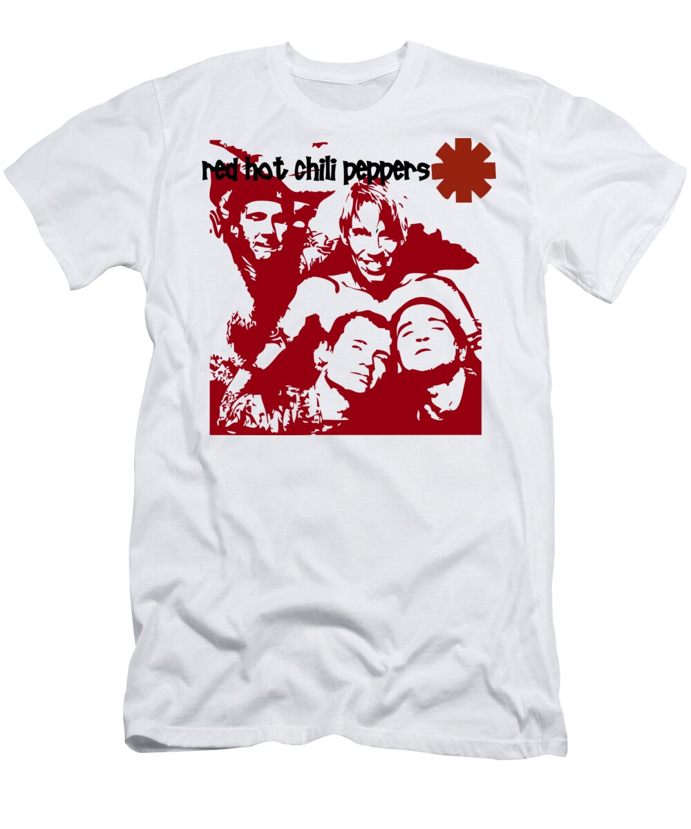  Red Hot Chili Peppers T-Shirt featuring the digital art Peppers by Jett Berge