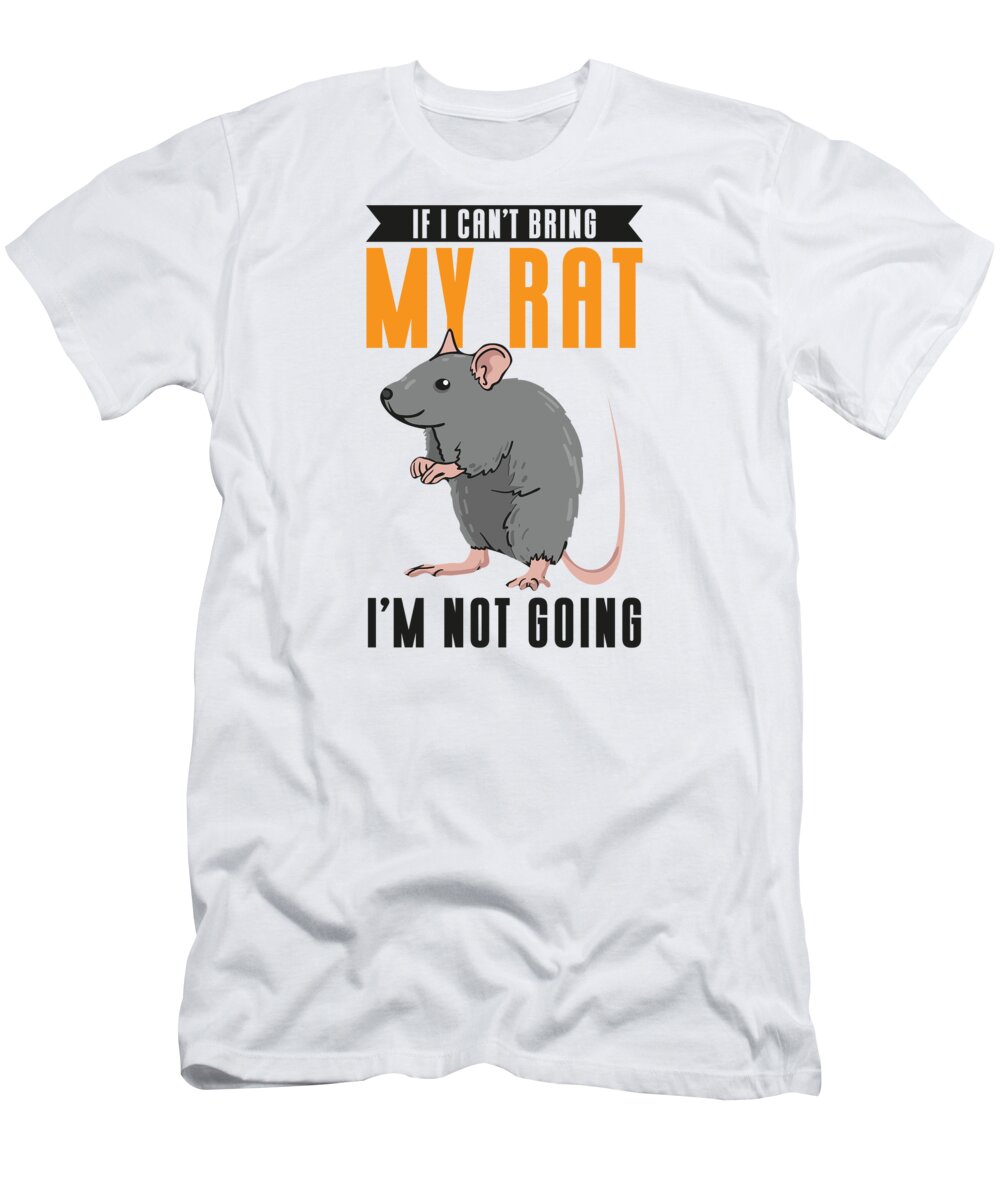 Rat T-Shirt featuring the digital art Pet Rats Rat Rotten Mice Mous Rex Rats Hairless by Toms Tee Store