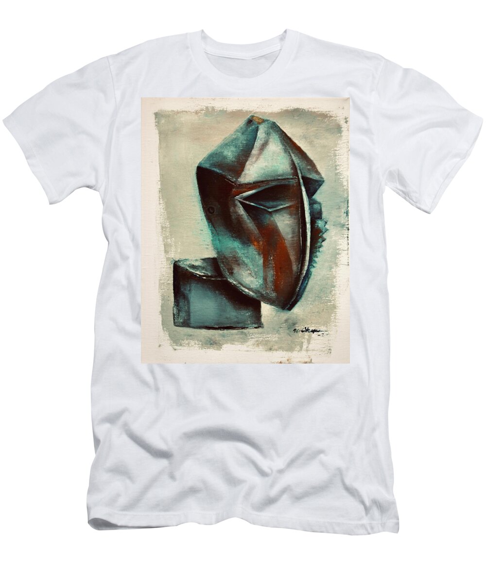 Philosophy T-Shirt featuring the painting Philosopher's Headstone by Martel Chapman