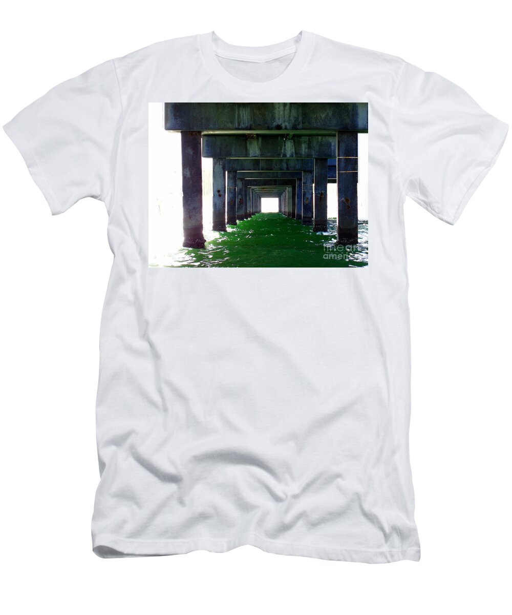 Pier60 T-Shirt featuring the photograph Pier 60 in Clearwater Beach by Thomas Schroeder