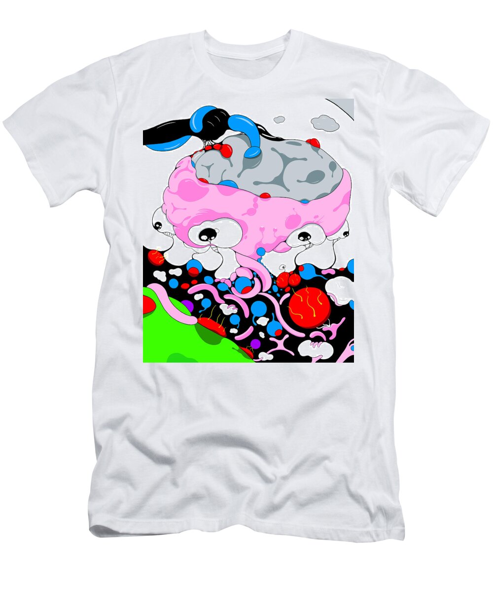 Ai T-Shirt featuring the digital art Pinky by Craig Tilley