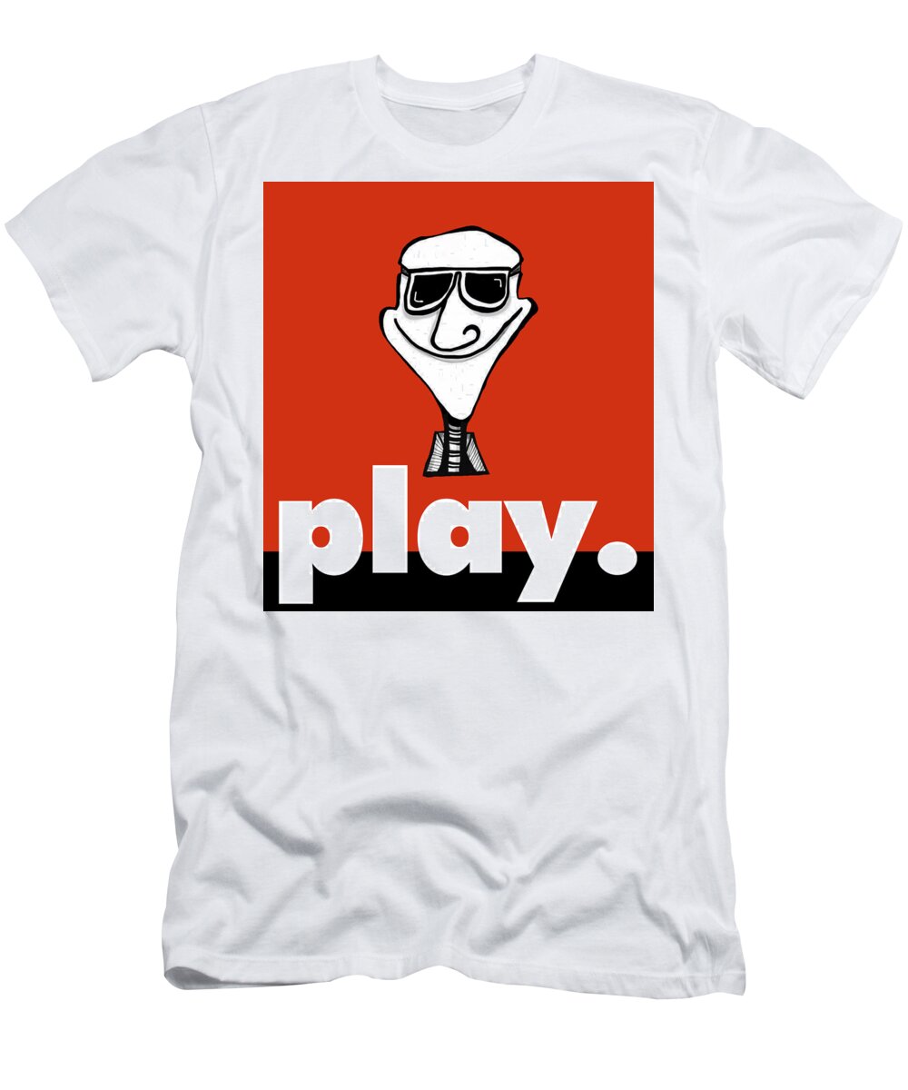 Play T-Shirt featuring the digital art Play_004nft by Dar Freeland