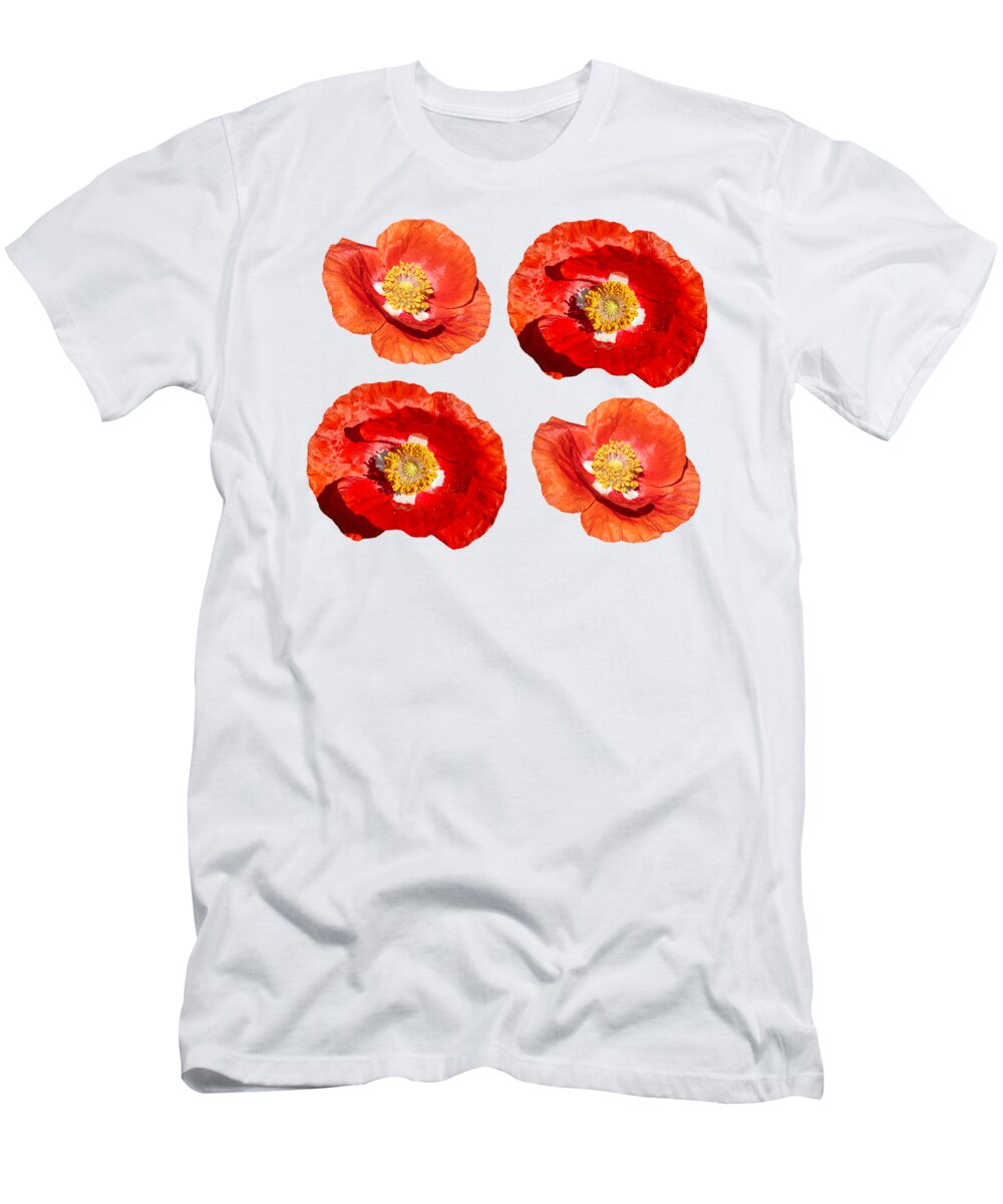 Ornamental Poppy T-Shirt featuring the photograph Poppy Design 2021-1 by Thomas Young