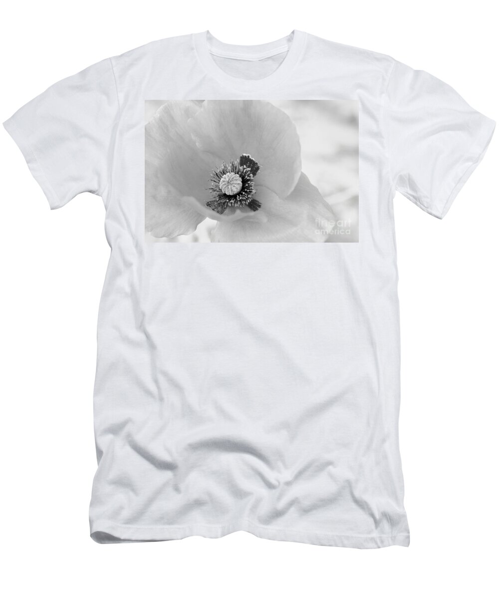 Poppy T-Shirt featuring the photograph Poppy's Black Heart by Debra Banks
