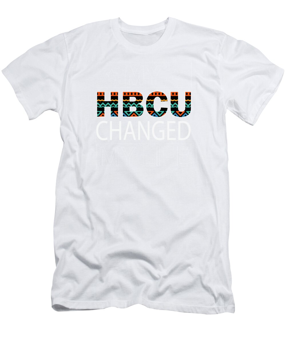 Black Hbcu T-Shirt featuring the digital art Proud HBCU Dad Melanin Pride Black University by Toms Tee Store