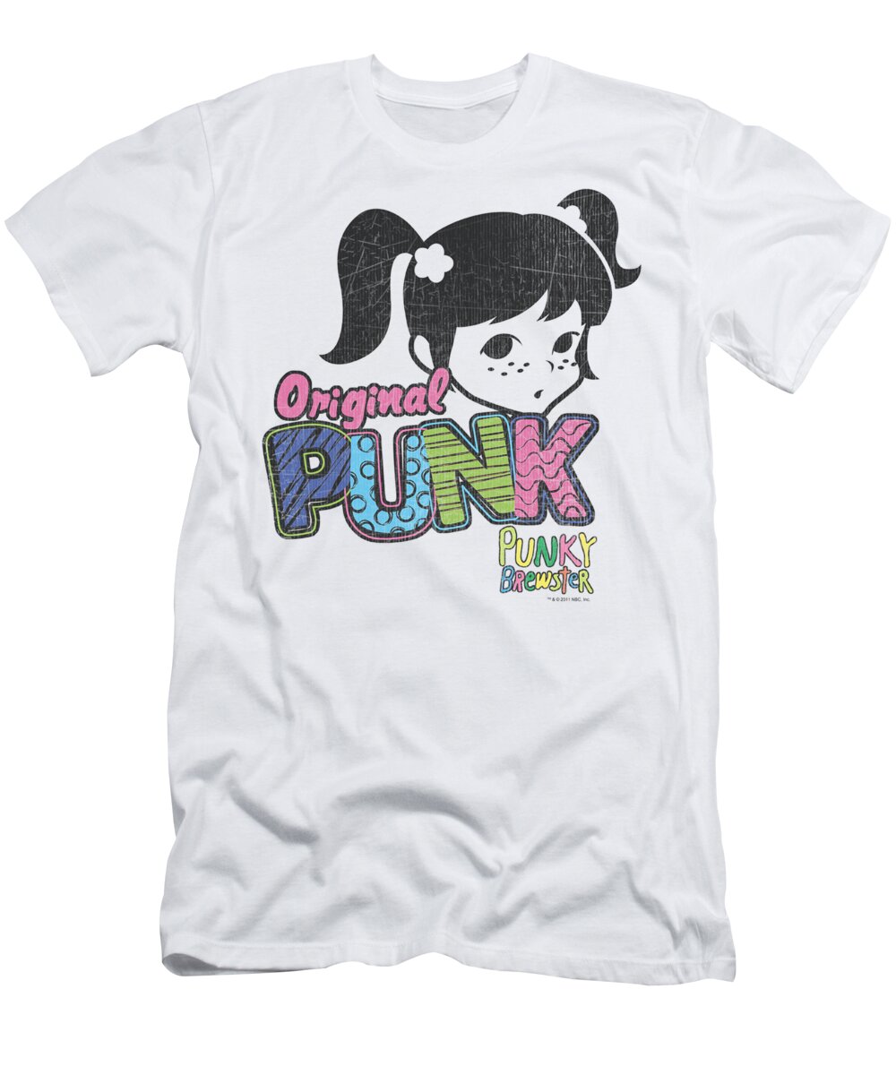 Winter Lion T-Shirt featuring the digital art Punky Brewster Cute Punk Og by Max Thompson