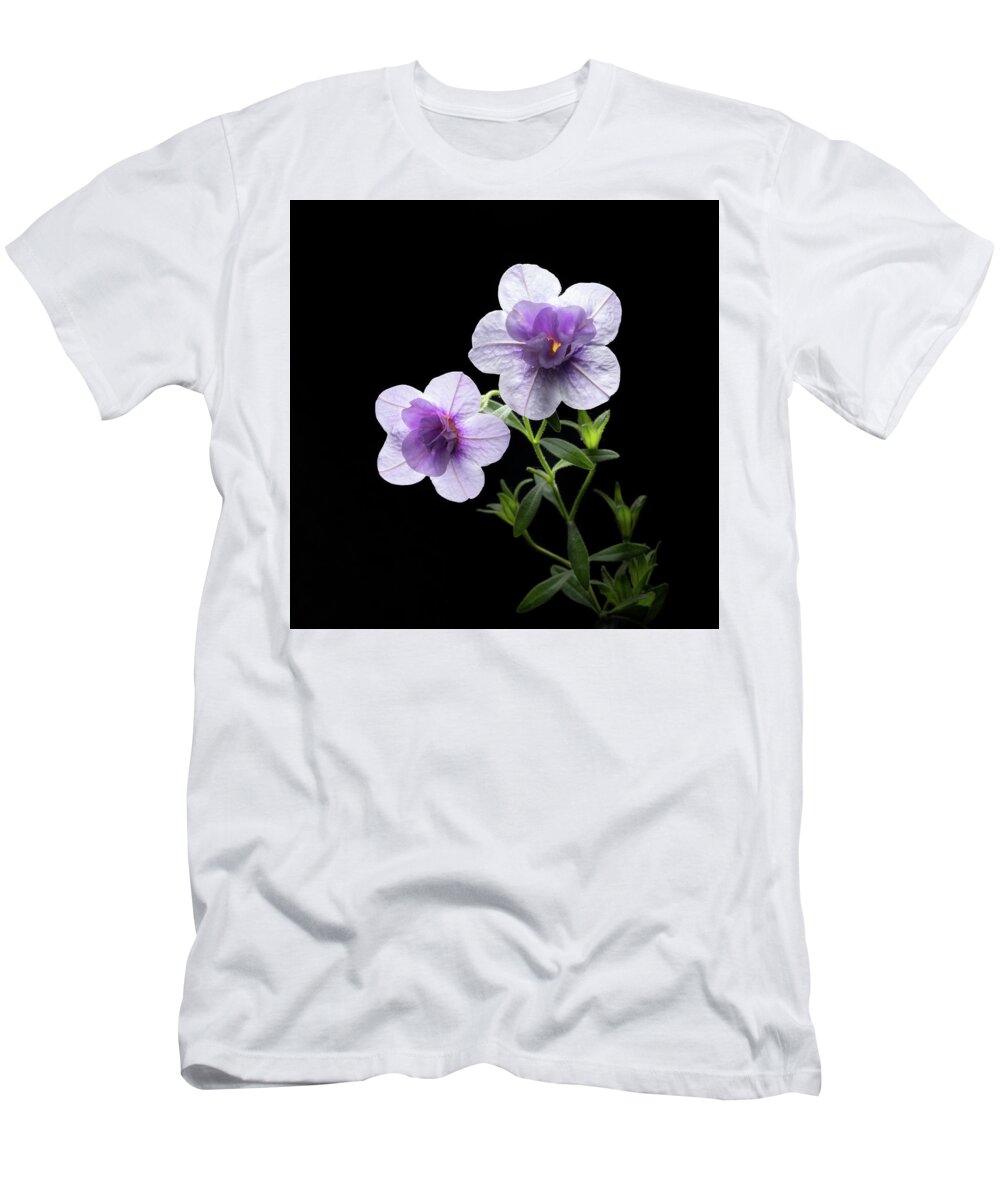 Purple T-Shirt featuring the photograph Fireworks in Purple by Kevin Suttlehan