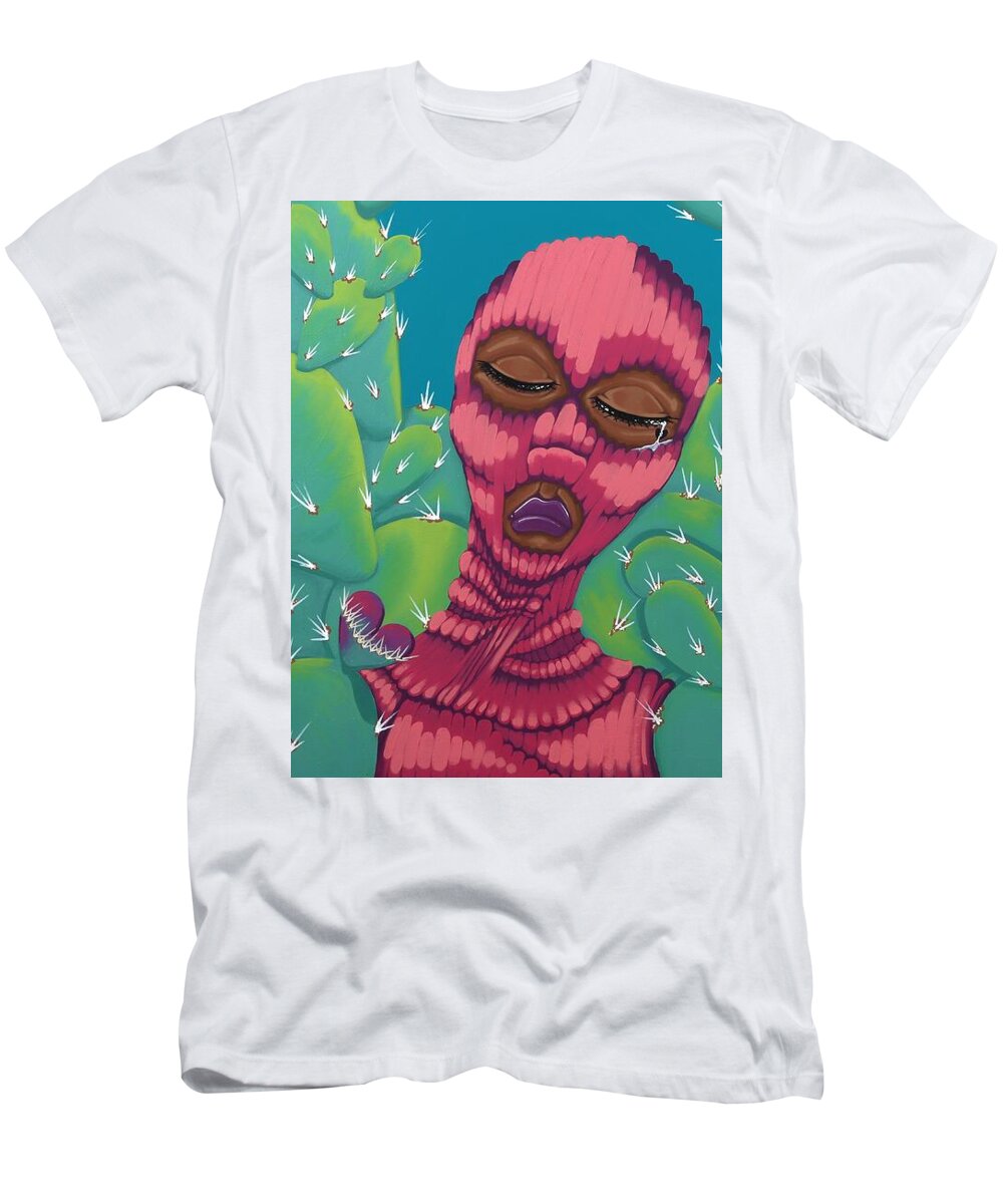 Aliya Michelle Art T-Shirt featuring the painting Queen Of Sorrow by Aliya Michelle