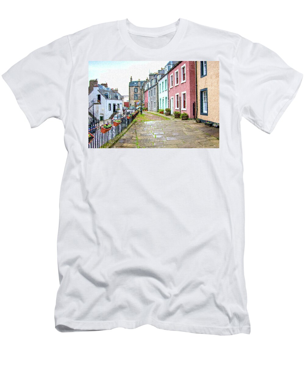 Queensferry Scotland T-Shirt featuring the digital art Queensferry Scotland by SnapHappy Photos