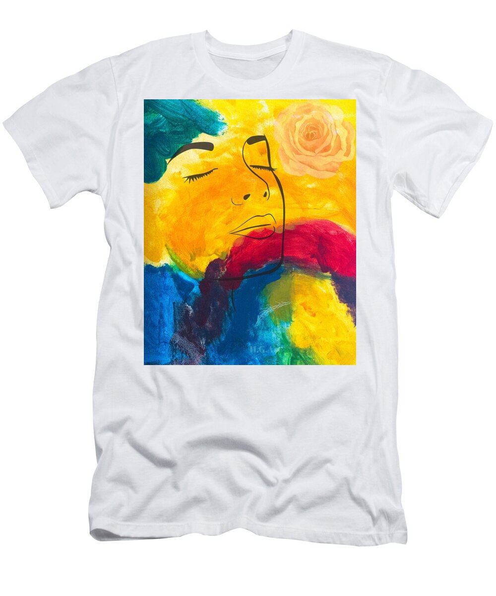 Quiet Time T-Shirt featuring the digital art Quiet by Hank Gray