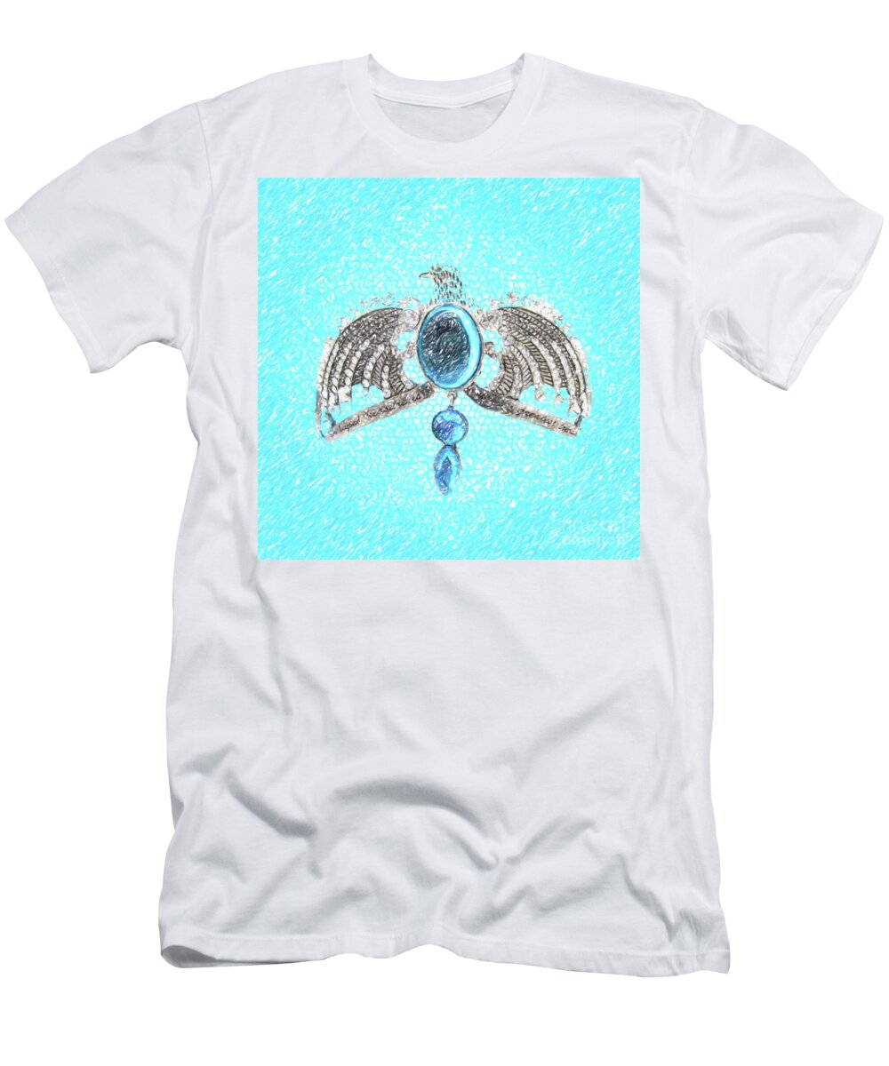Harry T-Shirt featuring the drawing Ravenclaws by Darrell Foster