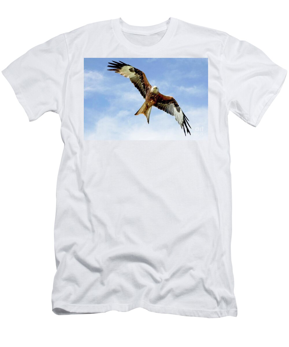 Red Kite T-Shirt featuring the photograph Red Kite Bird by Martyn Arnold